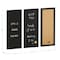 Martha Stewart Everette 18in. x 24in. Cork Board, Chlk Board, Lttr Board Set w/Psh Pns, Mgnts, Liq Chlk, Lttrs, Blk BR-DK20221011-1-BK-MS - alternate 4